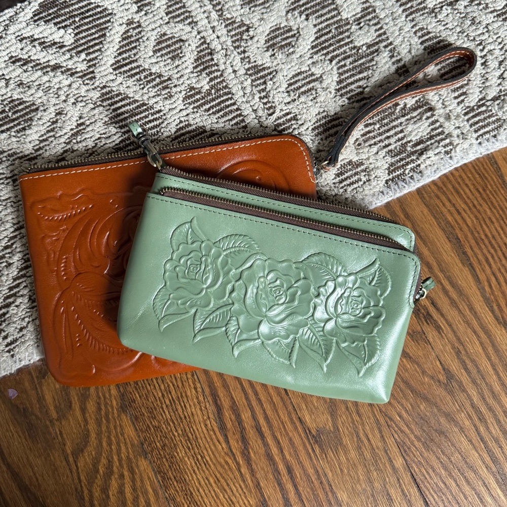 Green Patricia Nash Clutch with Strap